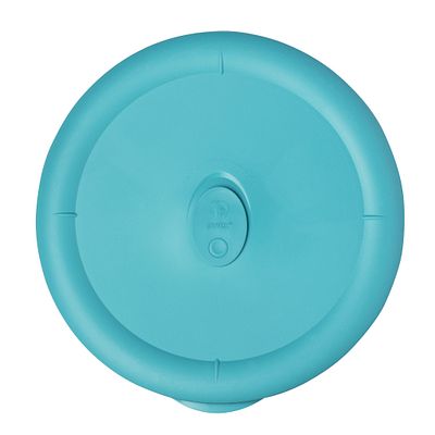 Turquoise Vented Lid for 3-quart Glass Food Storage Container 