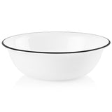 Inked Poppy 18ounce Black Rimmed Soup/Cereal Bowl