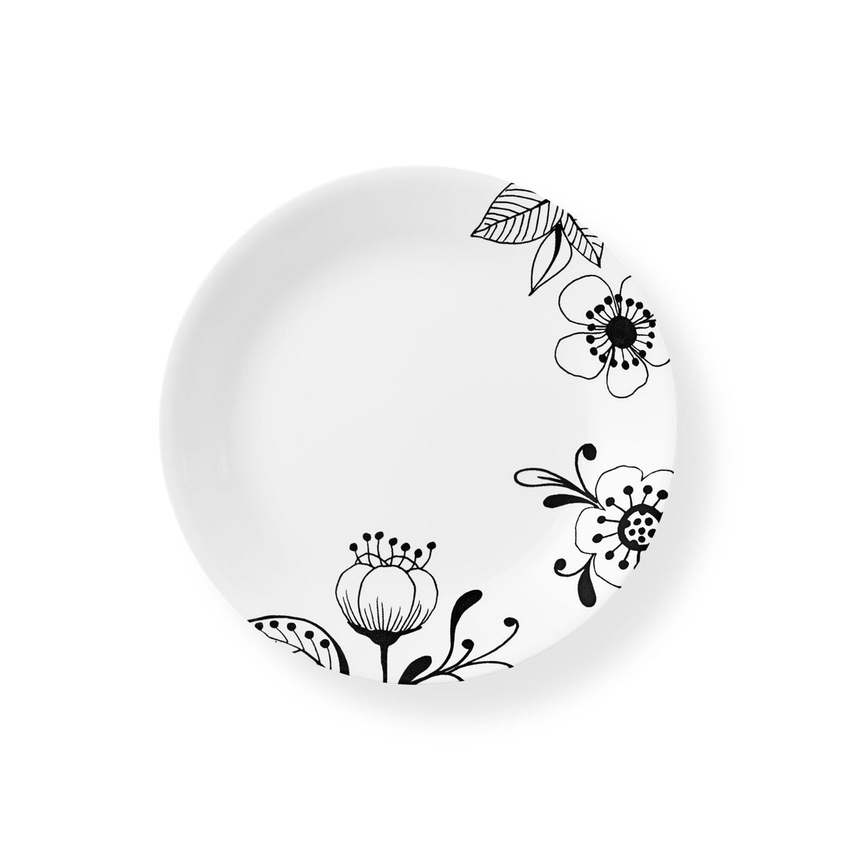 Inked Poppy 8.5" Salad Plate