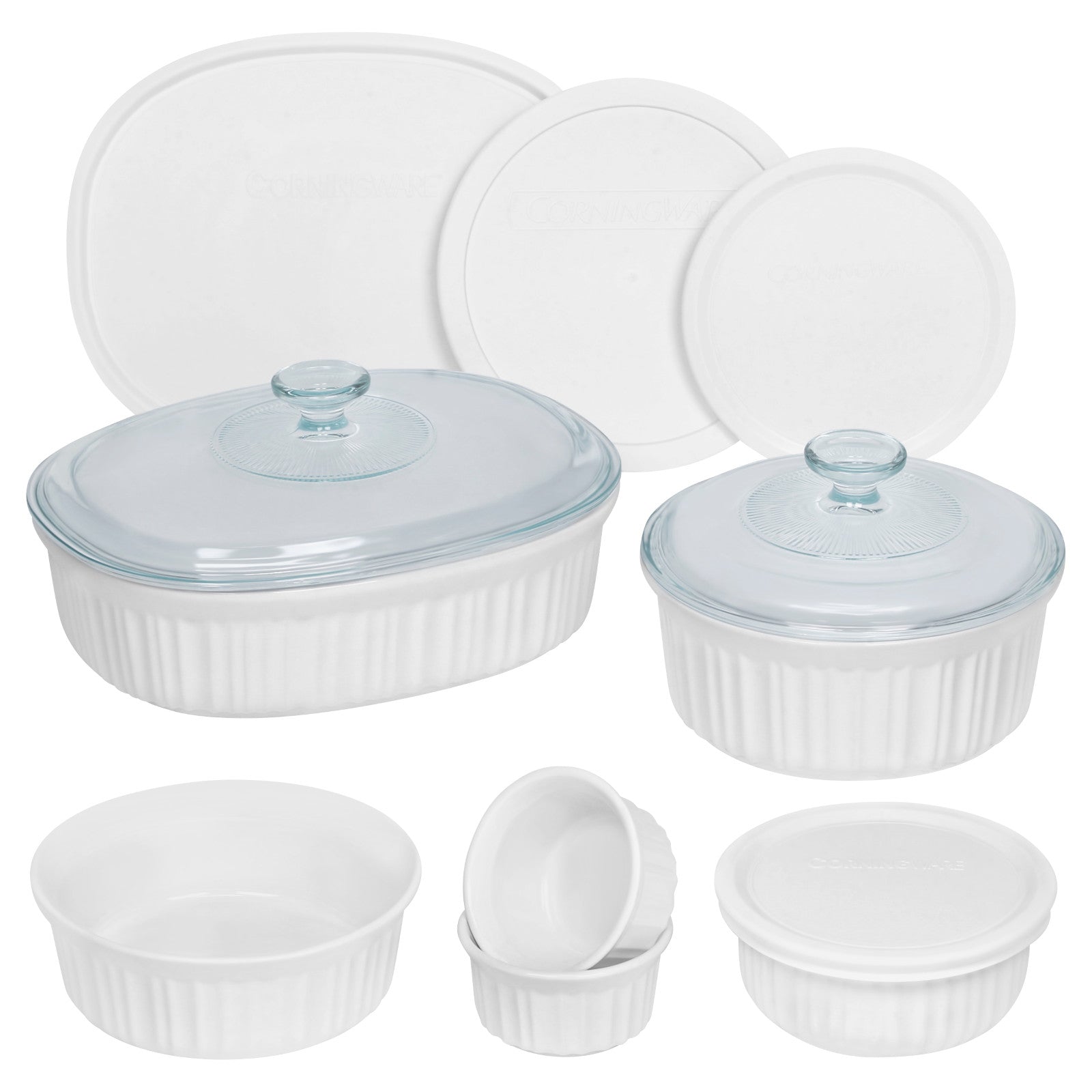 CorningWare French White 12 piece Bakeware Set