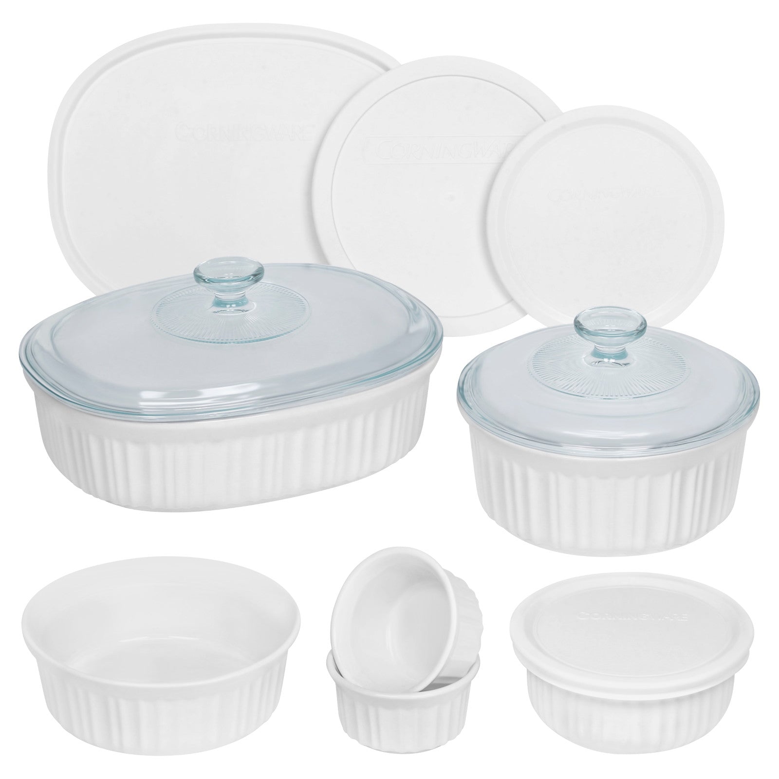 CorningWare® French White® 12-piece Round Bakeware Set
