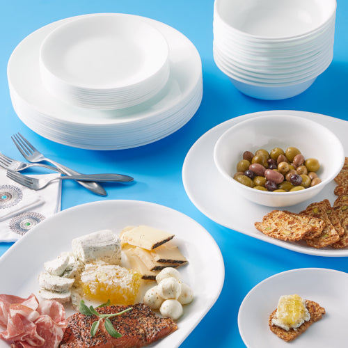 Corelle® Winter Frost White 38-piece Dinnerware Set, Service for 12