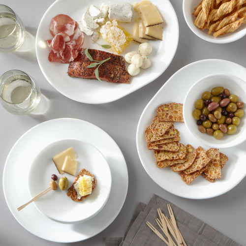 Corelle Winter Frost White 38-piece Dinnerware Set, Service for 12