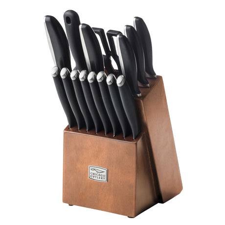 Chicago Cutlery Avondale 16pc Block Set - side view