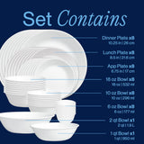 Corelle® Winter Frost White 50-piece Dinnerware Set, Service for 8, EXCLUSIVE