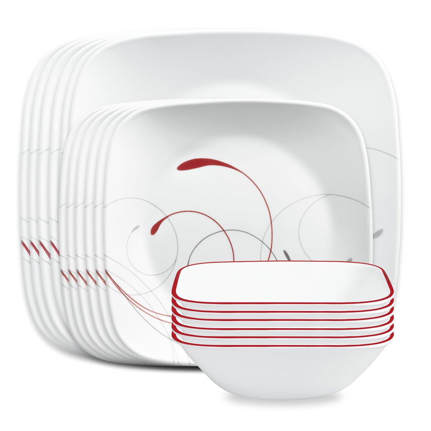 Corelle® Square Splendor 18-piece Dinnerware Set, Service for 6