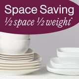 Corelle® Square Simple Sketch 18-piece Dinnerware Set, Service for 6