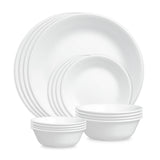 Corelle® Winter Frost White 16-piece Mugless Dinnerware Set, Service for 4