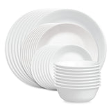 Corelle® Shimmering White 32-piece Dinnerware Set, Service for 8
