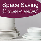 Corelle® Shimmering White 32-piece Dinnerware Set, Service for 8