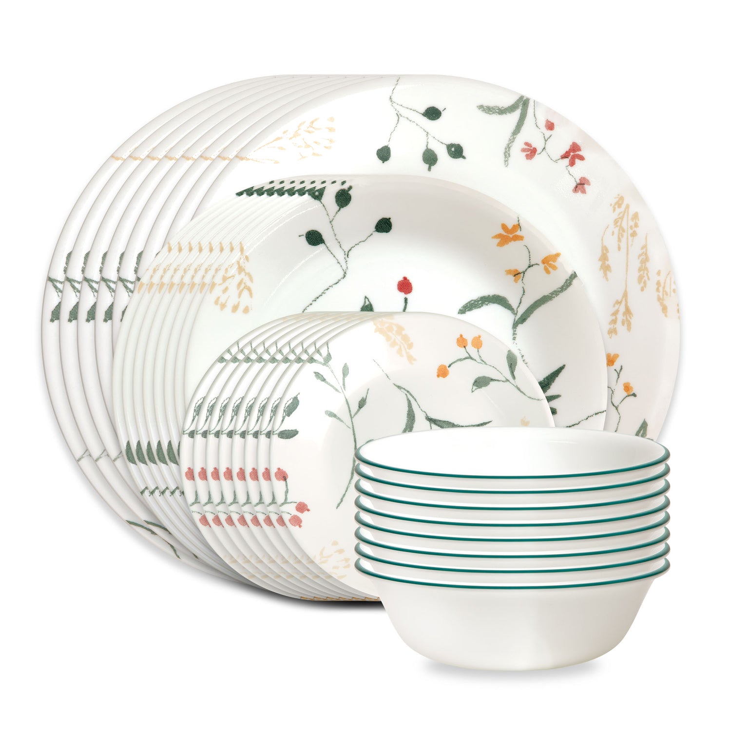 Corelle® Wildflower Scatter 32-piece Dinnerware Set, Service for 8