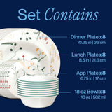 Corelle® Wildflower Scatter 32-piece Dinnerware Set, Service for 8