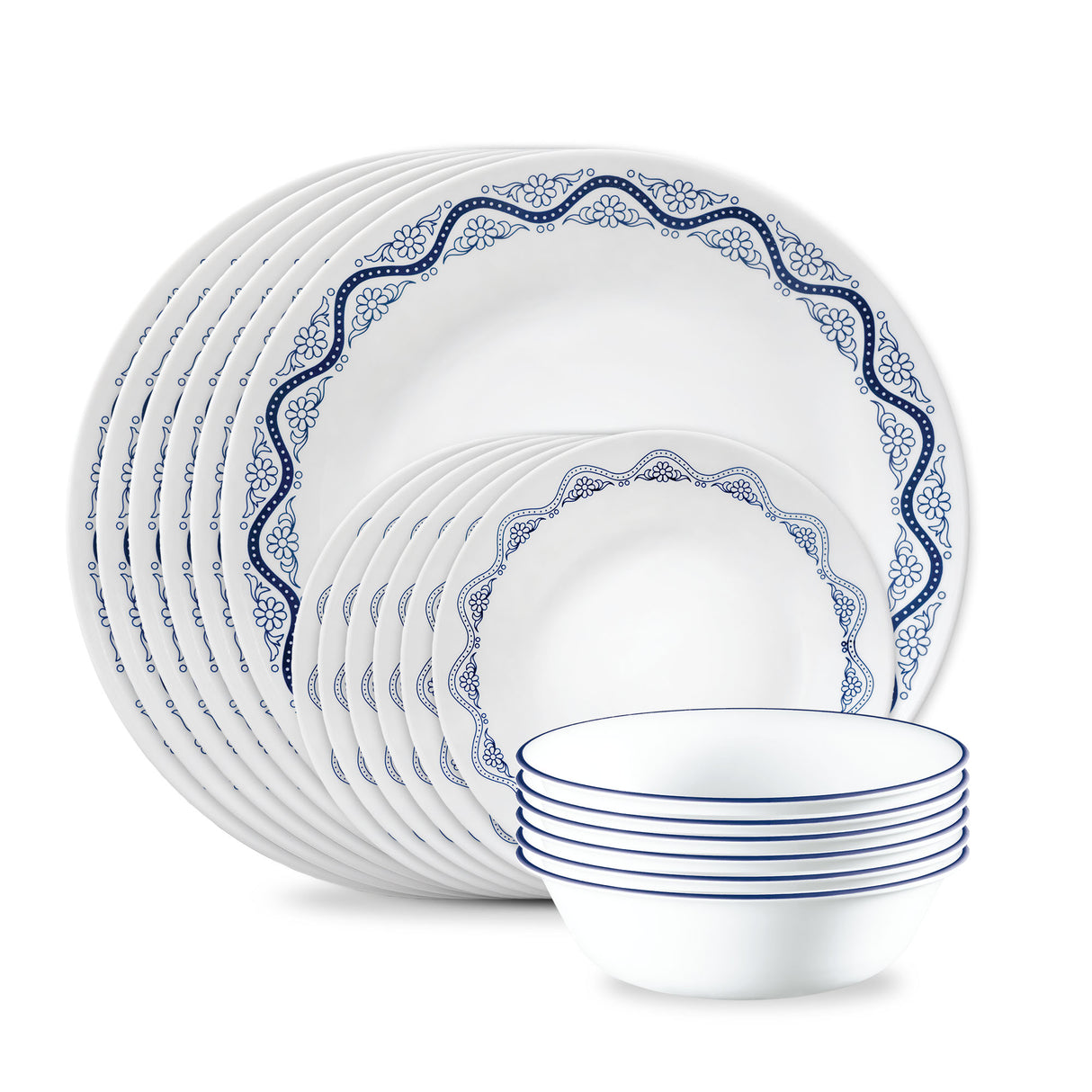Corelle® Orleans 18-piece Dinnerware Set, Service for 6