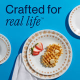 Corelle® Butterfly Gold II 18-piece Dinnerware Set, Service for 6