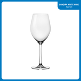 Ocean Glass Sondria White Wine Glasses (4-pieces), 14-ounce, Dishwasher Safe