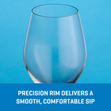 Ocean Glass Sondria White Wine Glasses (4-pieces), 14-ounce, Dishwasher Safe