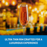 Ocean Glass Matera Champagne Flutes (4-Pieces), 7-ounce, dishwasher safe