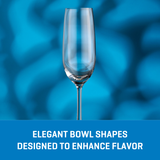 Ocean Glass Matera Champagne Flutes (4-Pieces), 7-ounce, dishwasher safe