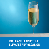 Ocean Glass Matera Champagne Flutes (4-Pieces), 7-ounce, dishwasher safe