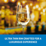 Ocean Glass Matera White Wine Glasses (4-Pieces), 14-ounce, dishwasher safe