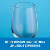 Ocean Glass Matera White Wine Glasses (4-Pieces), 14-ounce, dishwasher safe