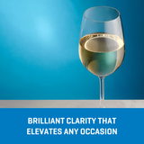 Ocean Glass Matera White Wine Glasses (4-Pieces), 14-ounce, dishwasher safe