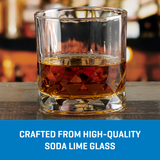 Ocean Glass Cienna Rocks Glasses (4-Pieces), 12-ounce, dishwasher Safe