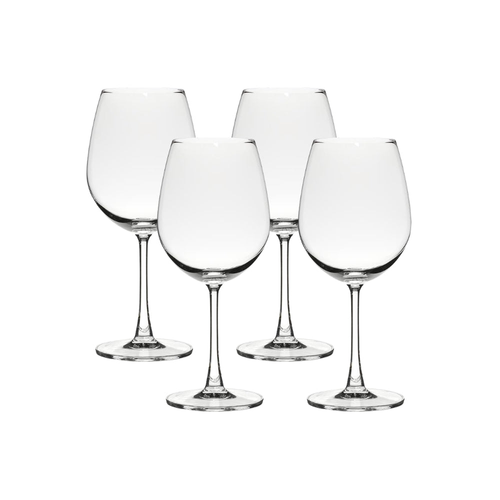 Ocean Glass Matera Red Wine Glasses (4-Pieces), 20-ounce, dishwasher s