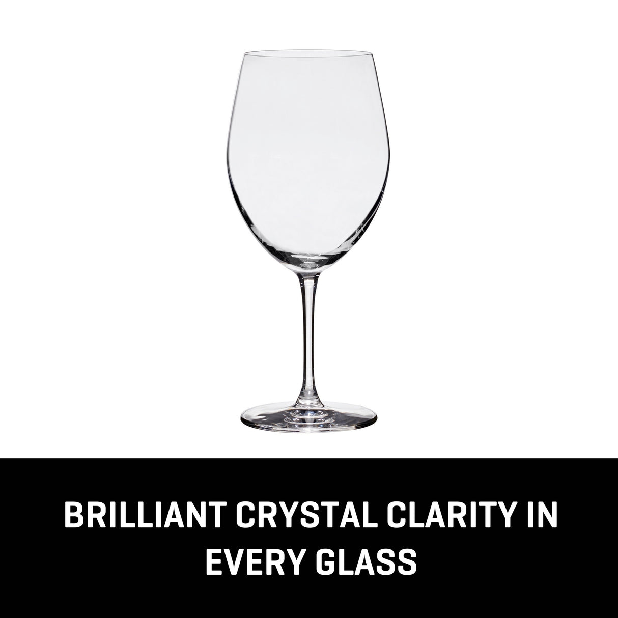 Lucaris Bangkok Bliss Bordeaux Glasses (4-Pieces), 25-ounce, Dishwasher Safe, Lead-free Crystalline