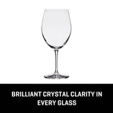 Lucaris Bangkok Bliss Bordeaux Glasses (4-Pieces), 25-ounce, Dishwasher Safe, Lead-free Crystalline