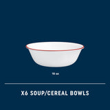 Corelle® Splendor Round 18-ounce Bowl, 6-pack