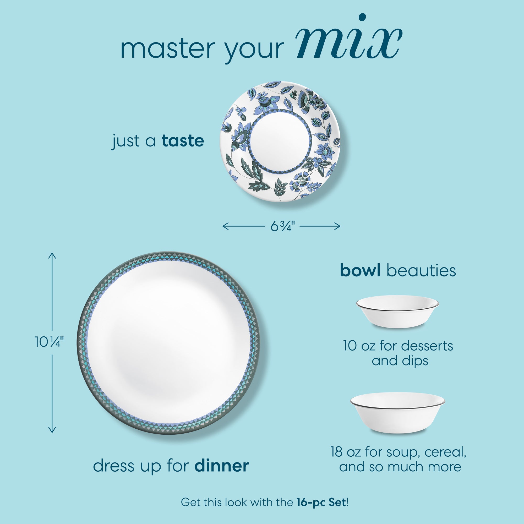 Corelle Veranda 16-piece Dinnerware Set, Service for 4 - Thumbnail 3