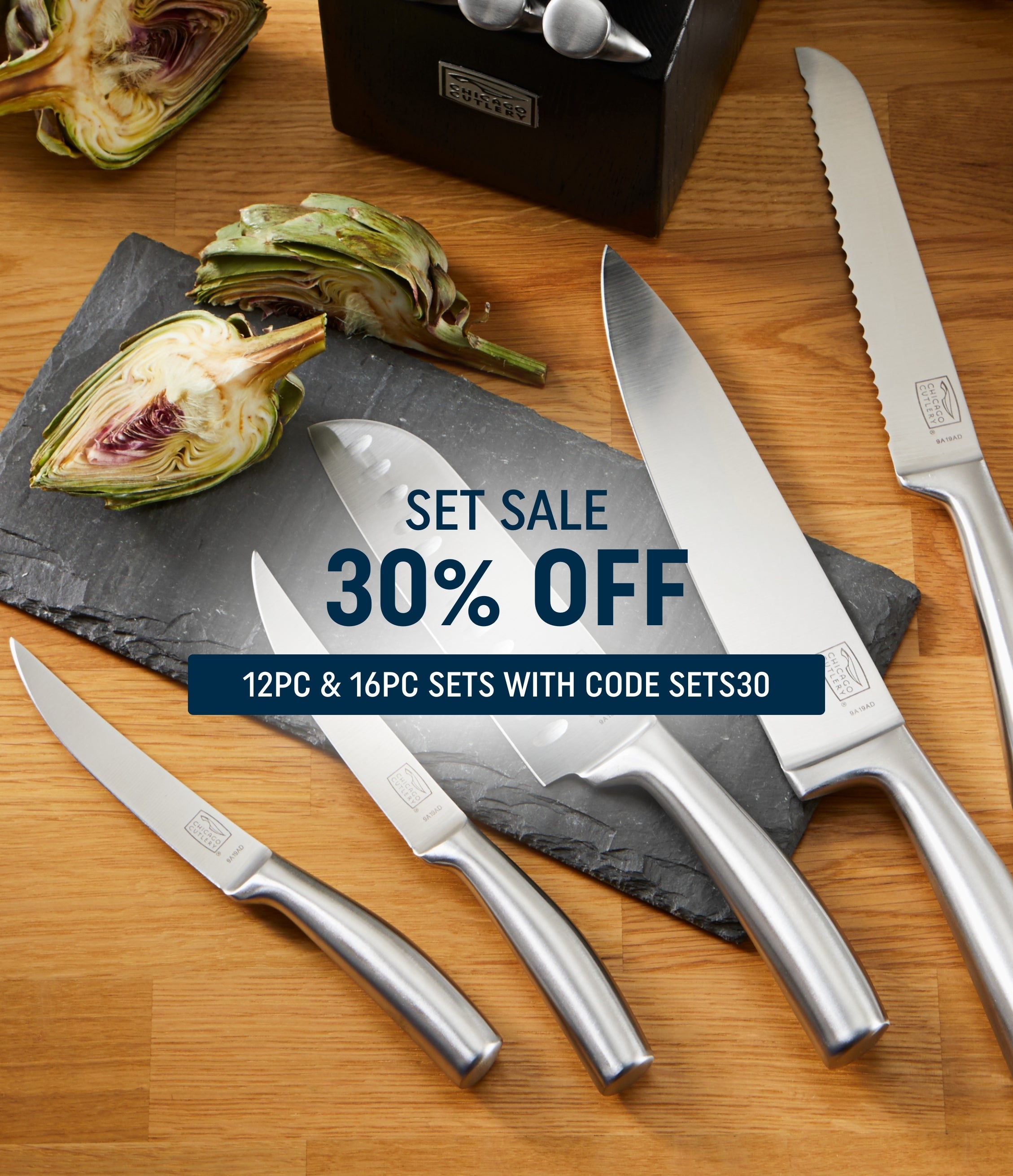 chicago cutlery ナイフセット Chicago Cutlery® Insignia Classic 18-piece Block Set with