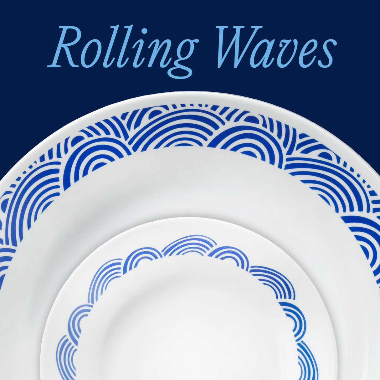 Corelle® Rolling Waves 18-piece Dinnerware Set, Service for 6