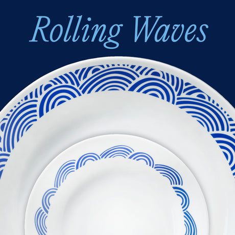 Corelle® Rolling Waves 18-piece Dinnerware Set, Service for 6