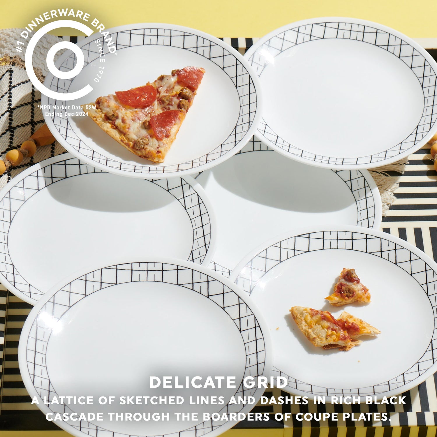 Corelle® Delicate Grid 8.5