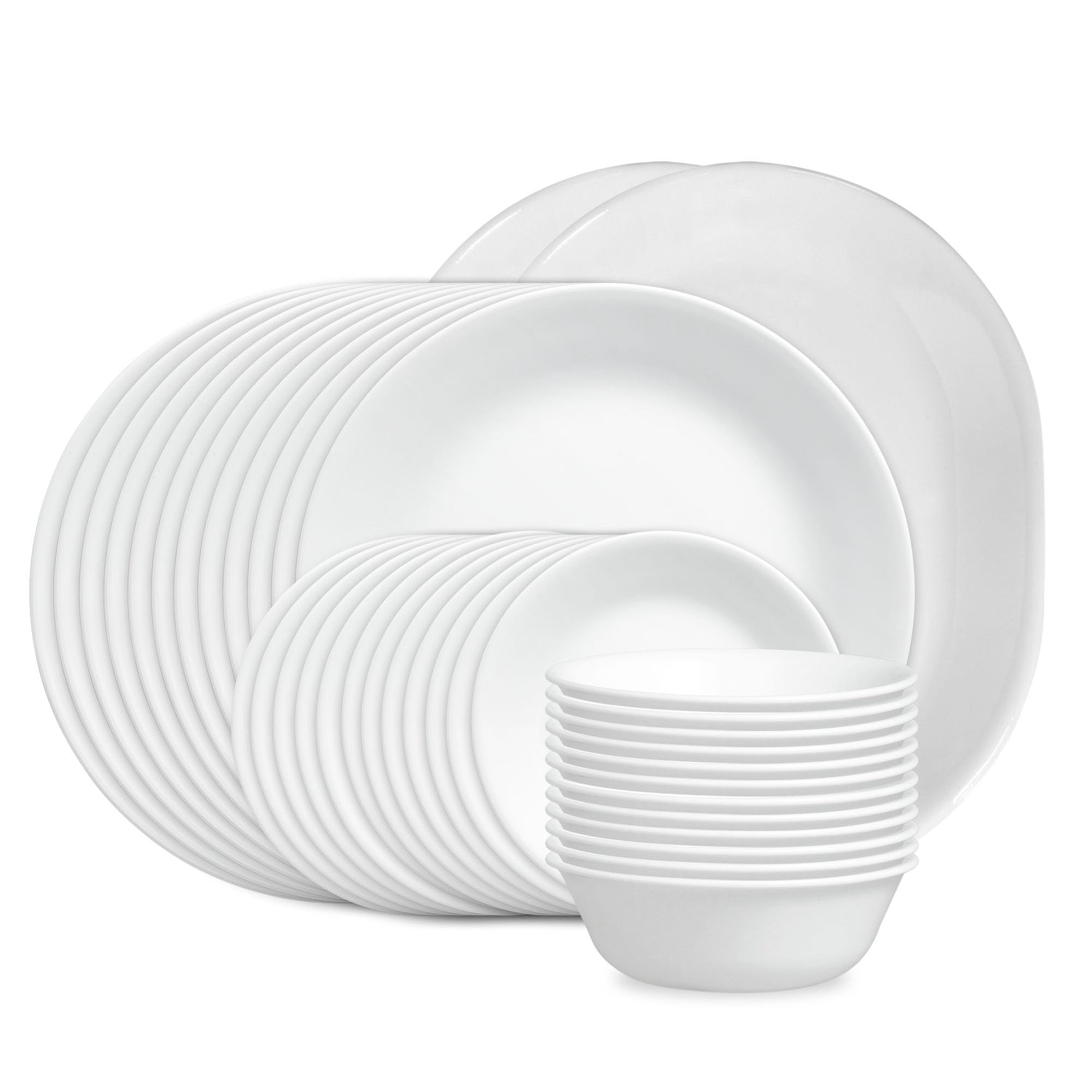 Corelle® Winter Frost White 38-piece Dinnerware Set, Service for 12
