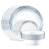 Corelle® Ocean Blues 18-piece Dinnerware Set, Service for 6