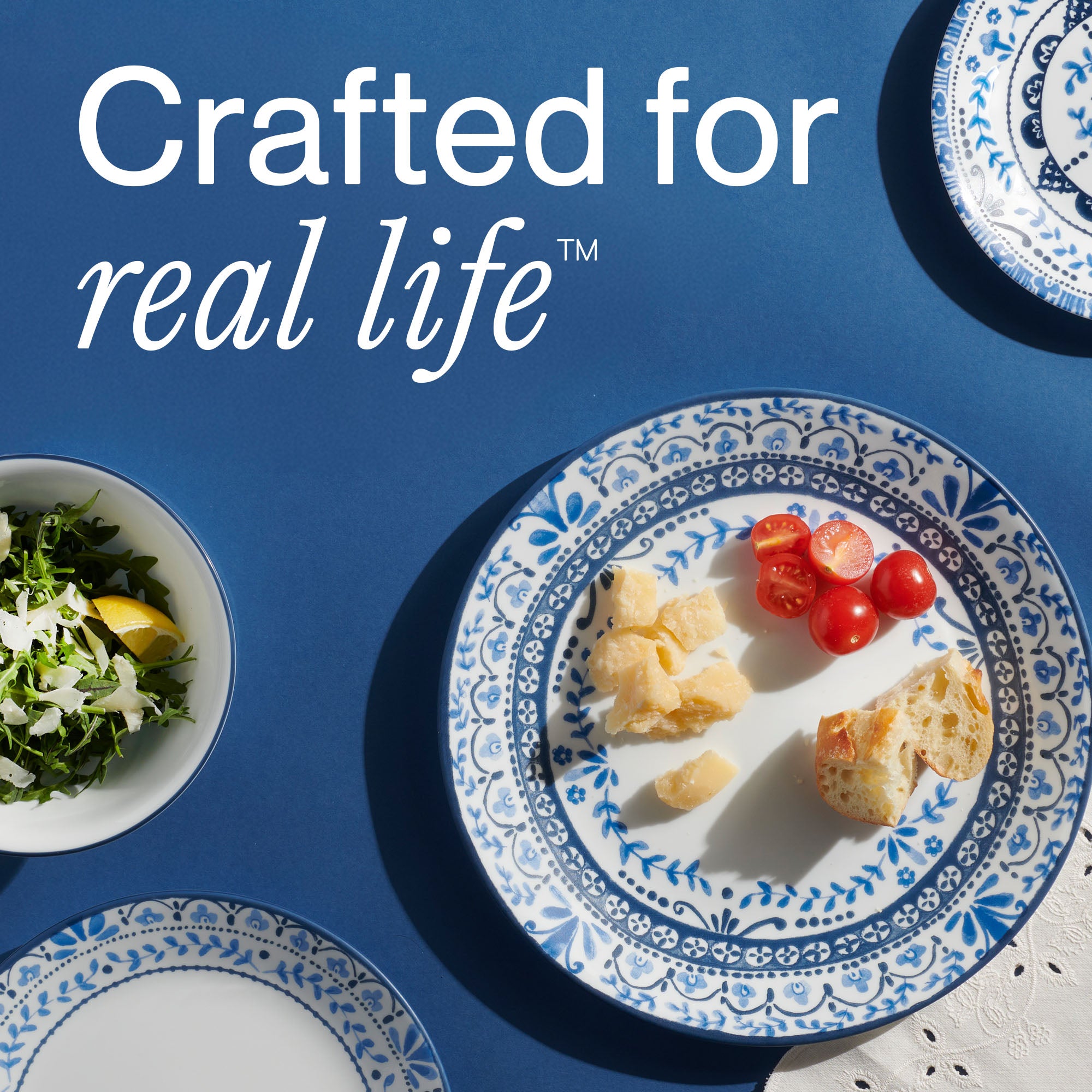 Corelle® Portofino Dinnerware Set for 6 + Salad Plates | 24-Piece Set