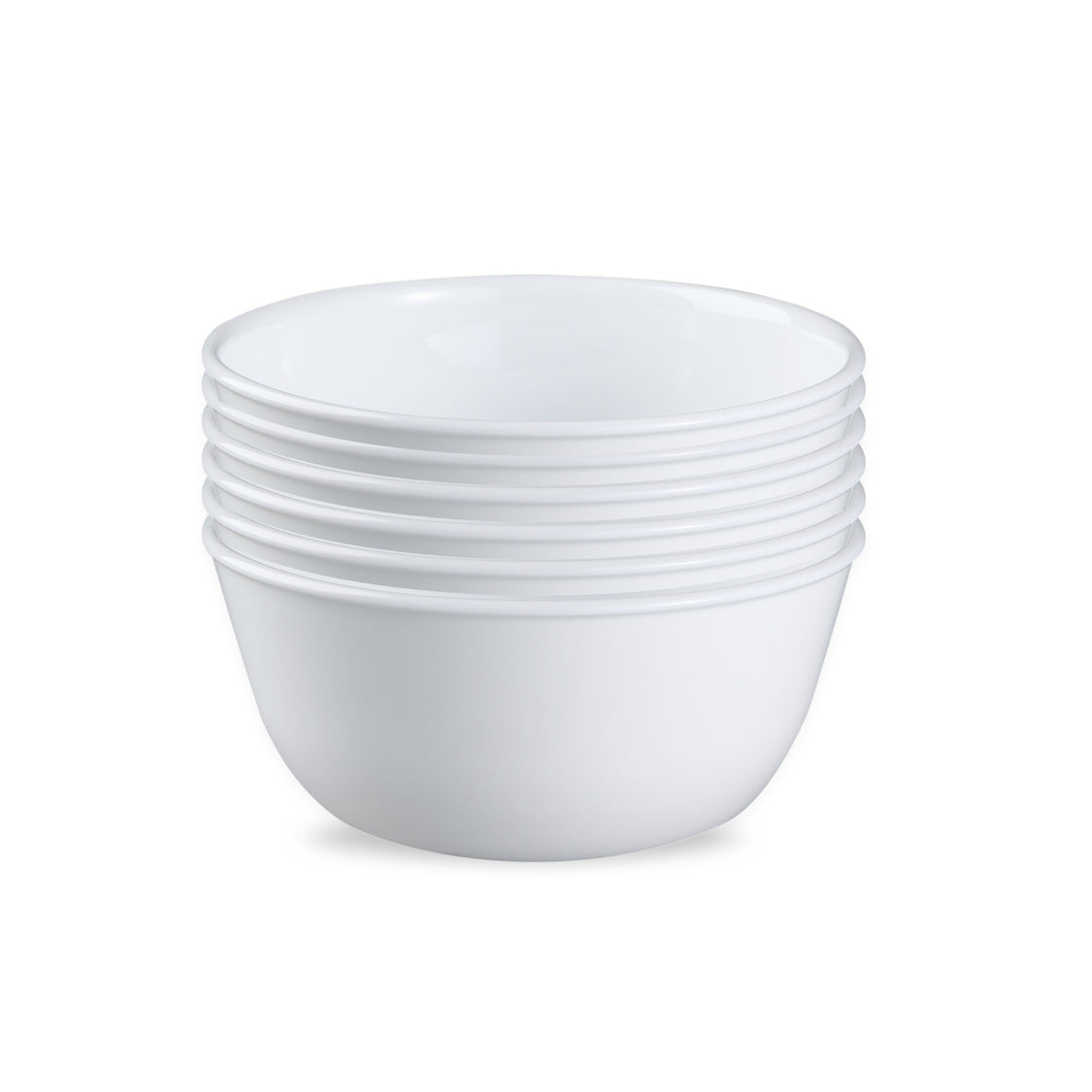 Large 28-ounce White Bowls, Set of 6 | Corelle Winter Frost White