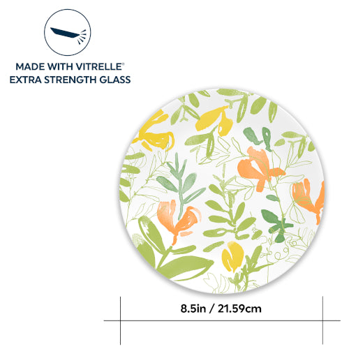 Corelle Contemporary Fruit 8.5" Salad Plate-4 Pack