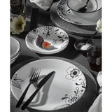 Corelle® Floral Noir 12-piece Dinnerware Set, Service for 4