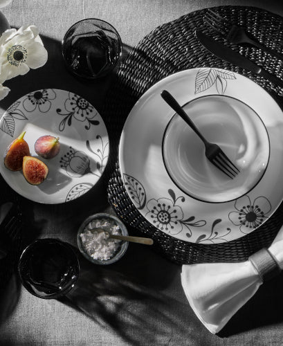 Corelle Inked Poppy 12-piece Dinnerware Set, Service for 4 - Thumbnail 2