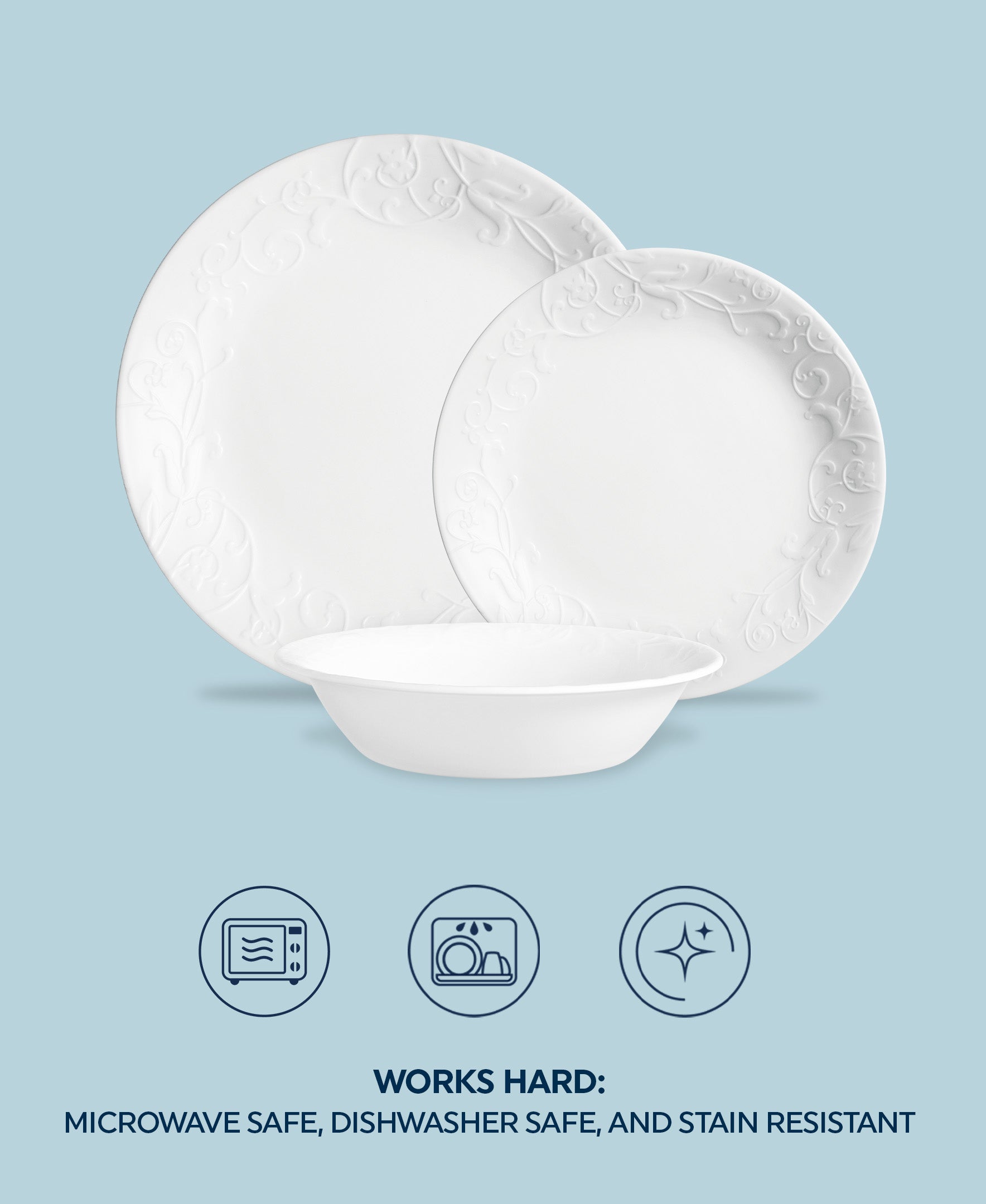 Corelle® Bella Faenza Dinnerware & Serving Bowl Bundle | Service for 6