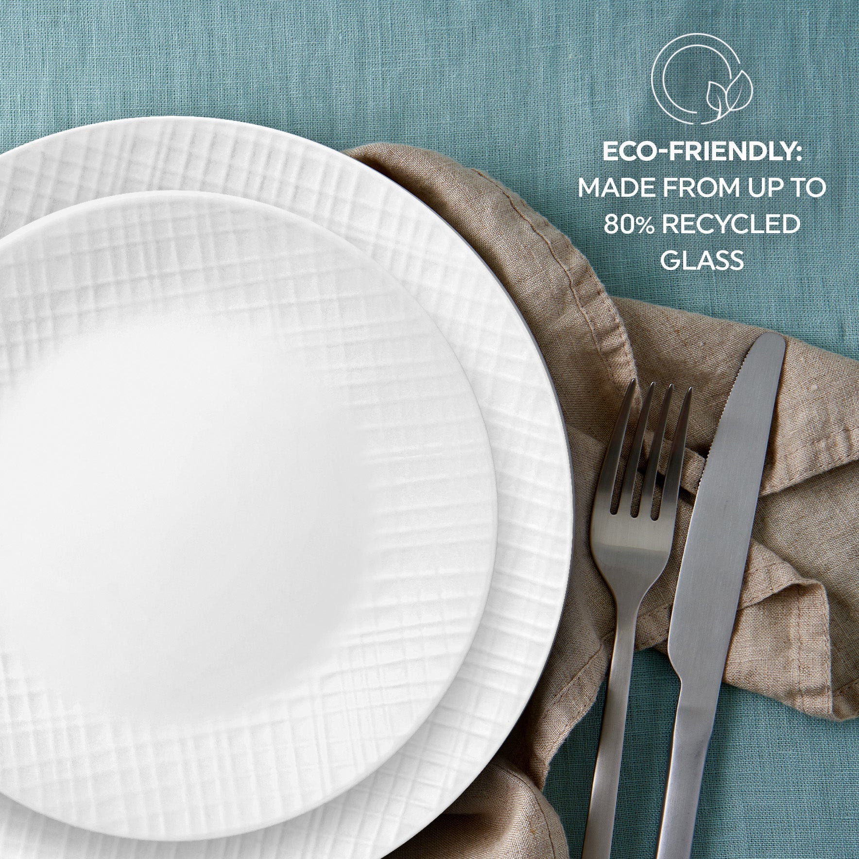 Corelle Linen Weave Dinnerware Set - Thumbnail 5
