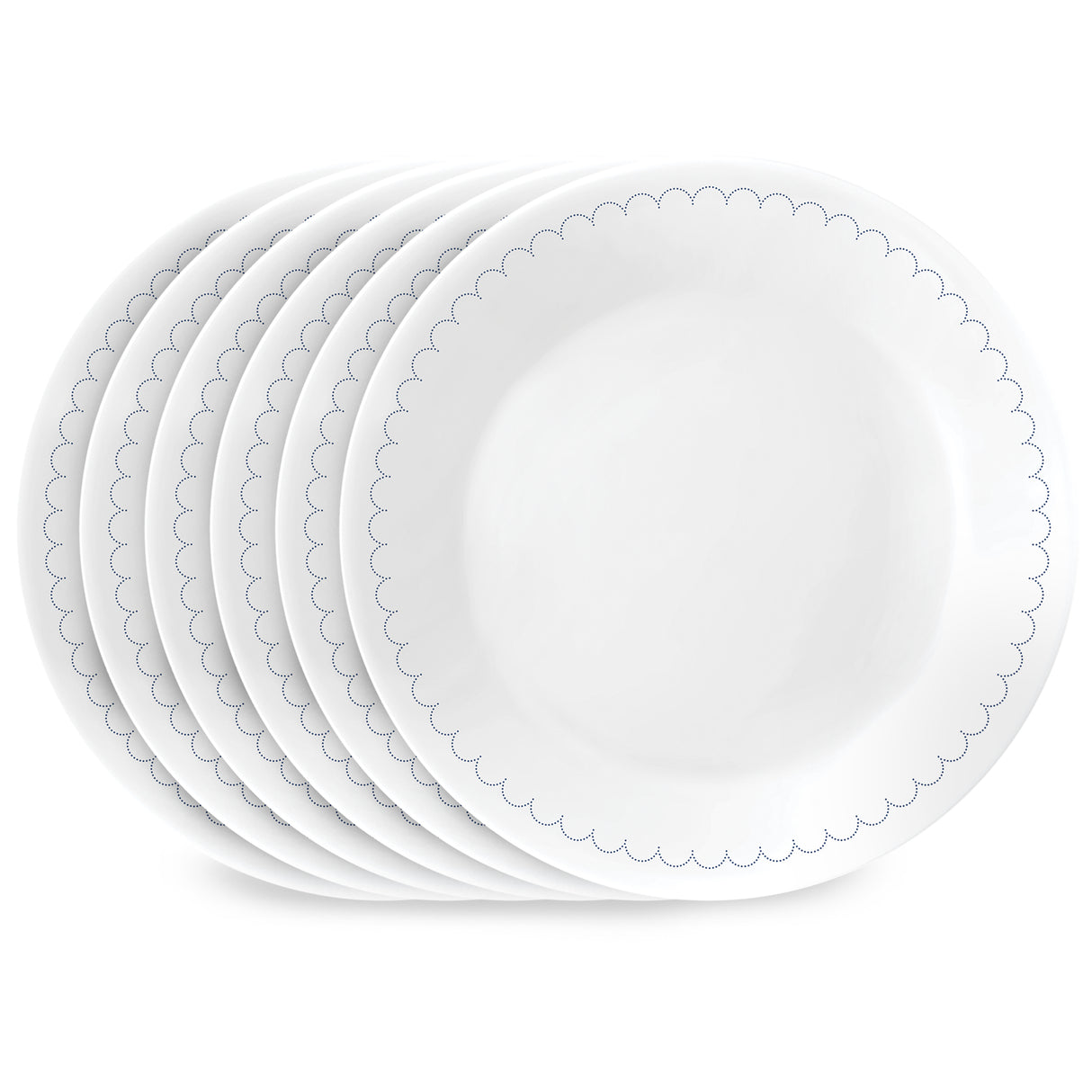 Corelle® Caspian Lace 6.75" Appetizer Plate, 6-pack