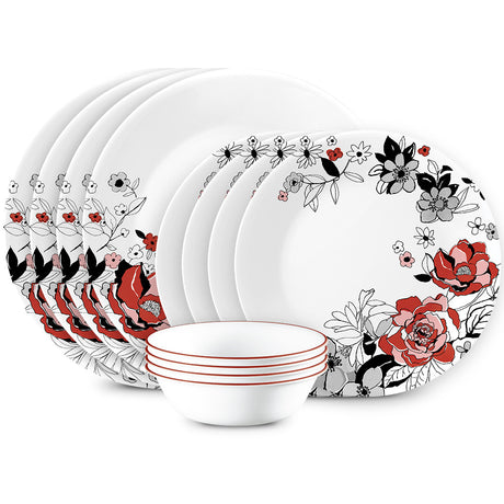 Chelsea Rose 12-pc Dinnerware Set