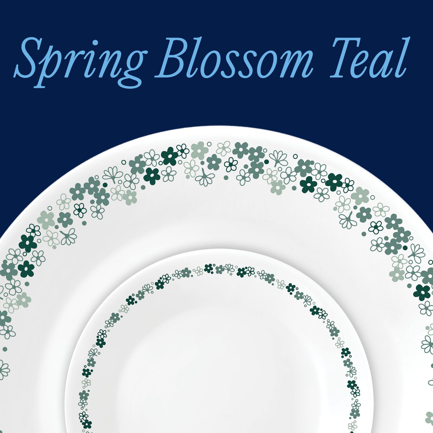 Corelle® Spring Blossom Green 18-piece Dinnerware Set, Service for 6