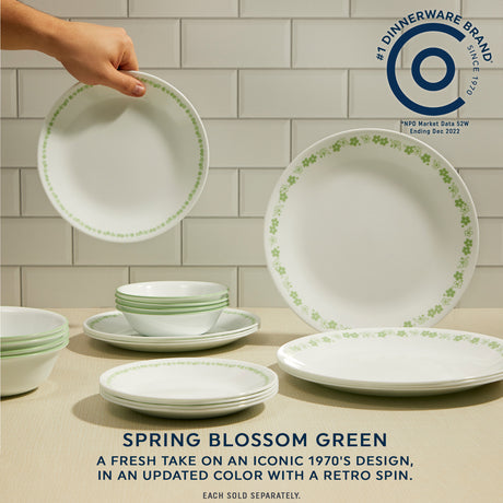 Spring Blossom Green set with text #1 Dinnerware Brande