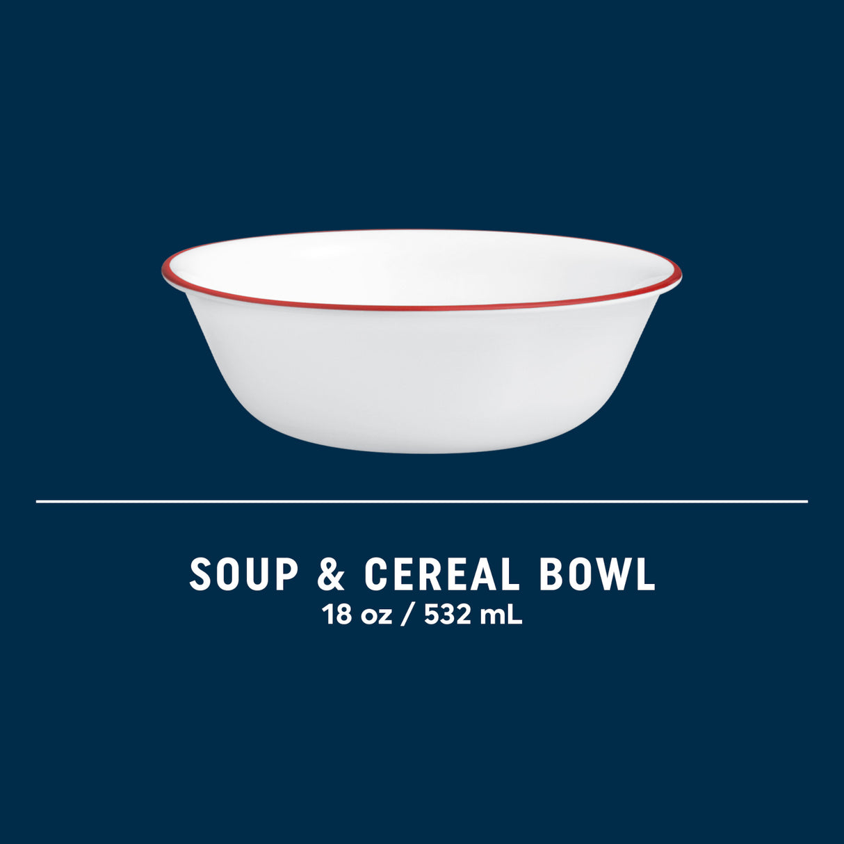 image of soup/cereal bowl with capacity of 18-ounces